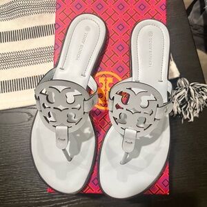 Tory Burch Women's Light Gray Sandals